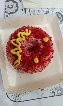 Strawberry Filled - Fresh handmade donut at JBee's cafe